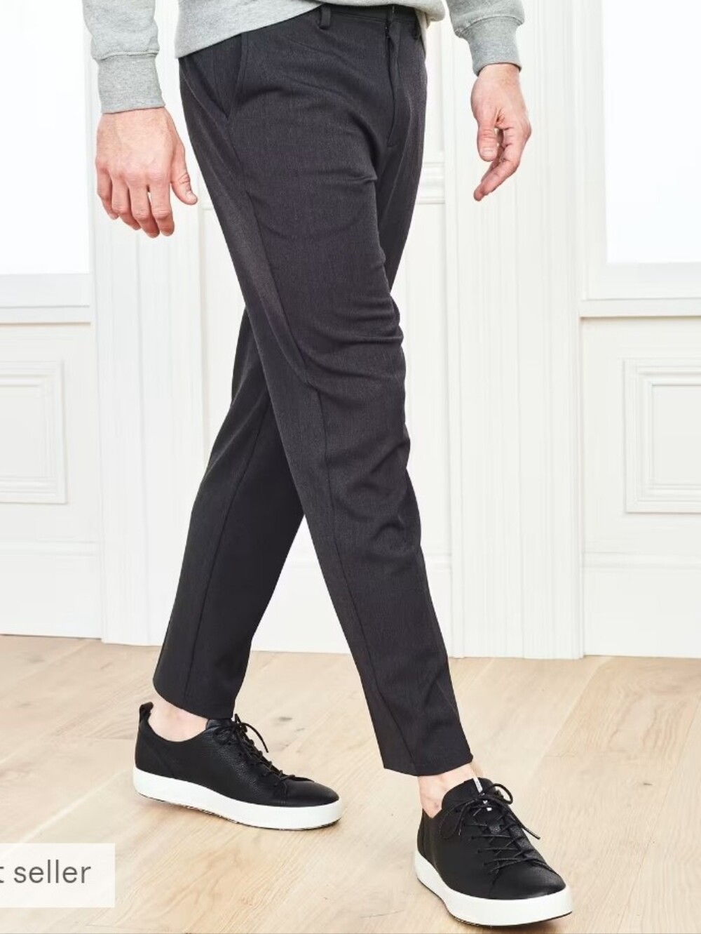 Quince Ultra Stretch Smart Chinos Black Athletic Tapered NWT Sz36/30